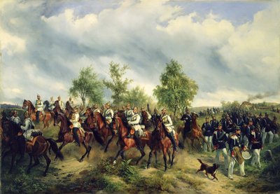 Prussian Cavalry on Expedition by Carl Friedrich Schulz